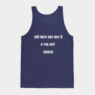 Mirrored Text Tank Top